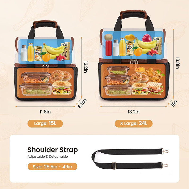 Elegante Kühltasche mit Praktischem Getränkehalter Brehn
