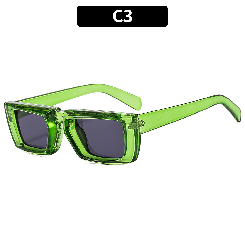 Fette Winkelrahmen Sonnenbrille
