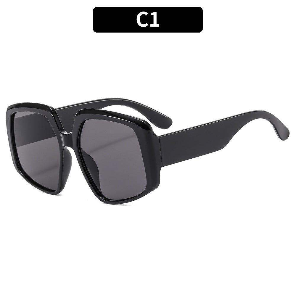 Oversized Quadrat Sonnenbrille Zeitgenössischer Stil