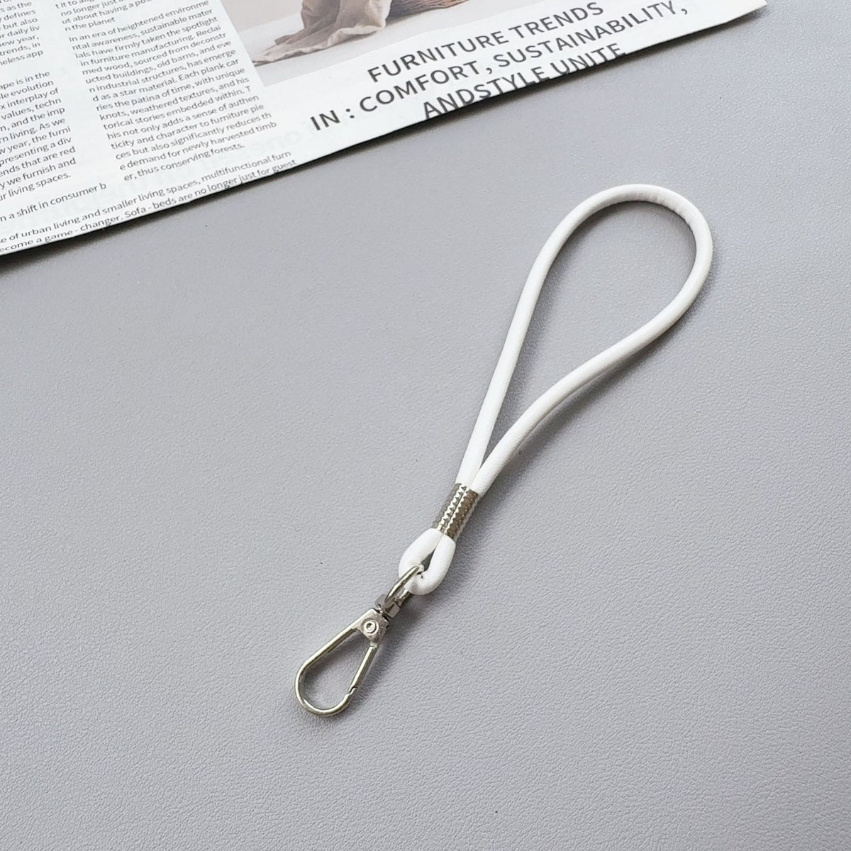 Premium Silikon Loop Schlüsselanhänger Halter Brehn