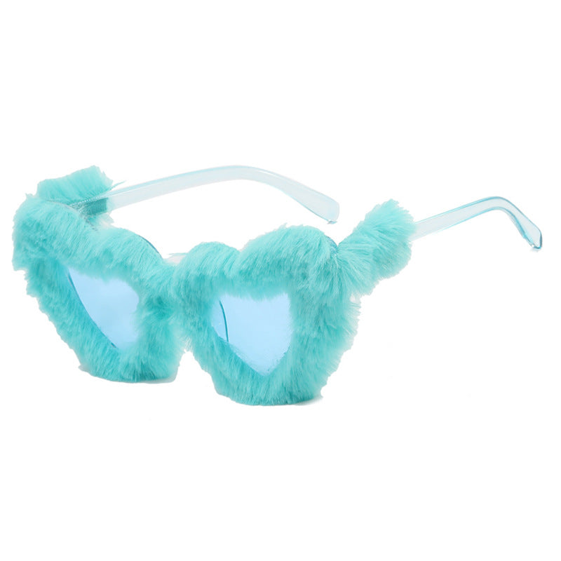 Damen Pfoten-Sonnenbrille mit luxuriösem Pelzbesatz Brehn