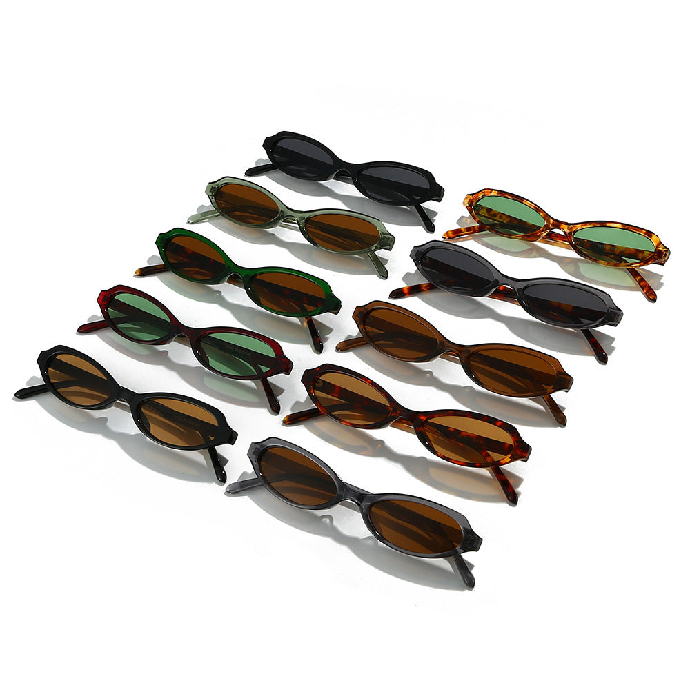 Modische ovale Rahmen-Sonnenbrille Brehn