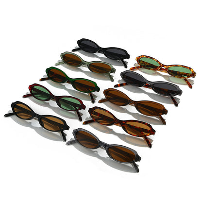 Modische ovale Rahmen-Sonnenbrille Brehn