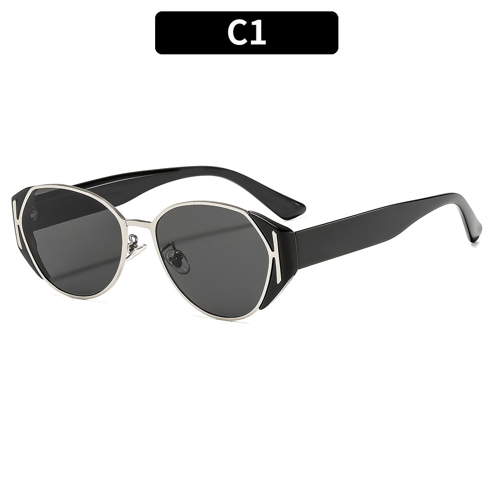 Modische eckige Cat-Eye-Sonnenbrille