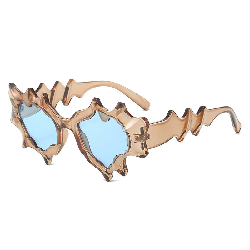 Damen auffällige künstlerische Sonnenbrille Brehn
