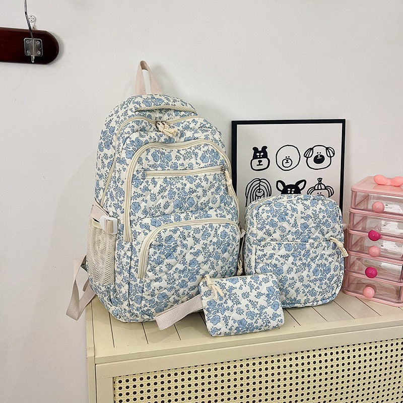 Multi-Zweck Blumenmuster Rucksack Set