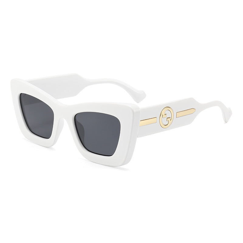 Damen Designer-Sonnenbrille mit markantem geometrischen Rahmen und hochwertiger Verarbeitung Brehn