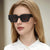 Damen stylische quadratische Sonnenbrille im modernen Design mit veredelt Kunststoffrahmen Brehn