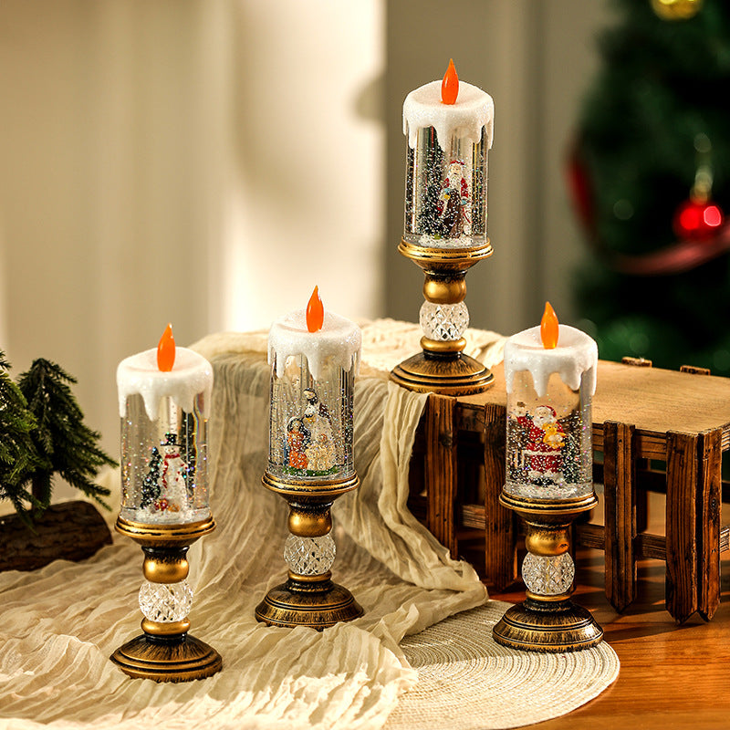 Weihnachtsdekoration Laterne mit Schneekugel Brehn