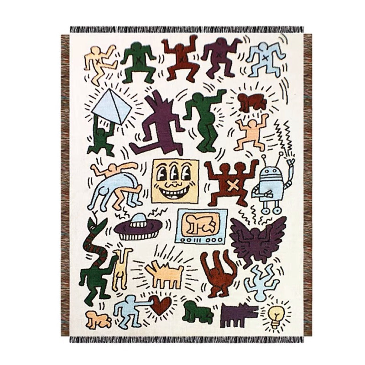 Künstlerische grafische Wurfdecke