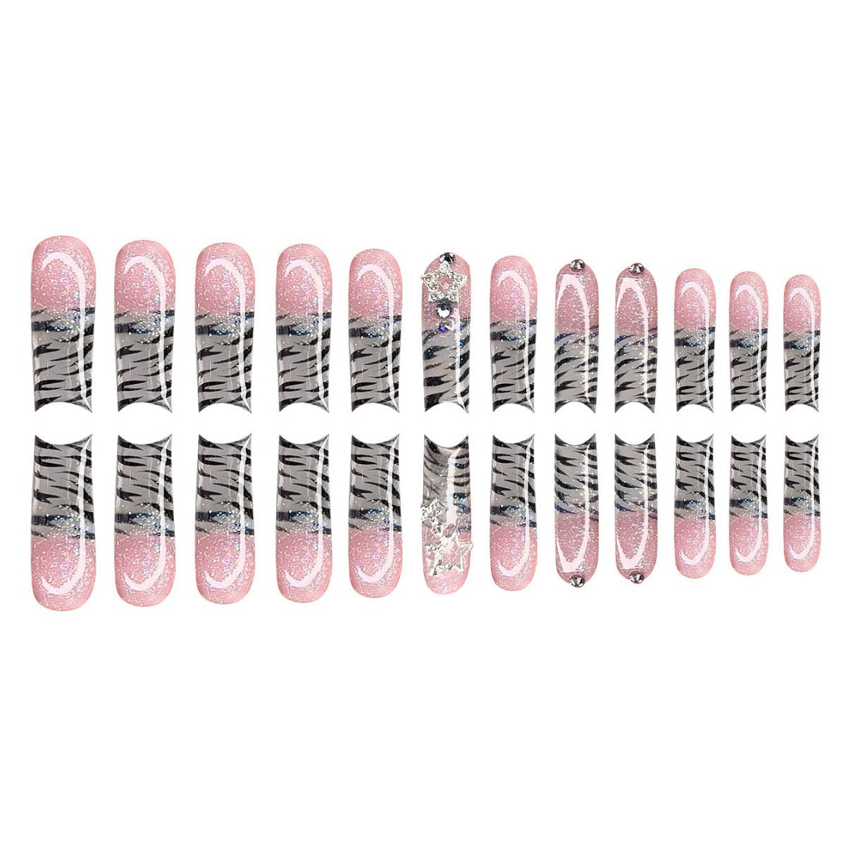 Glamouröse Lange Nagelkunst Extensions Brehn