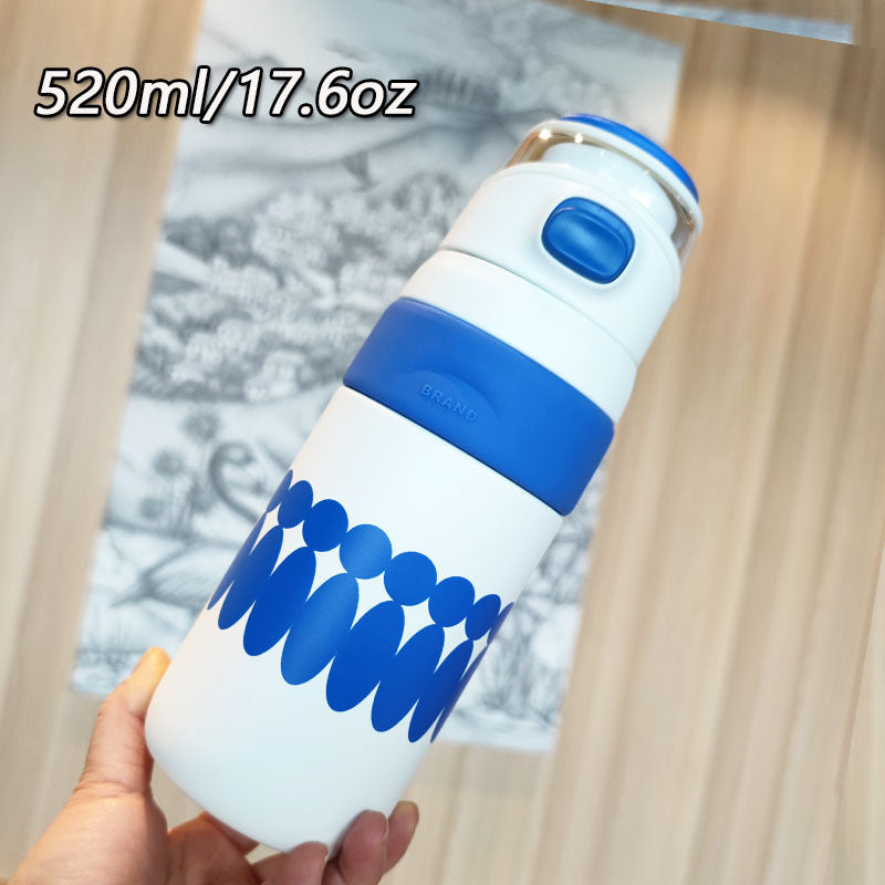 Damen BPA-freie Wasserflasche mit innovativem Sicherheitsverschluss Brehn