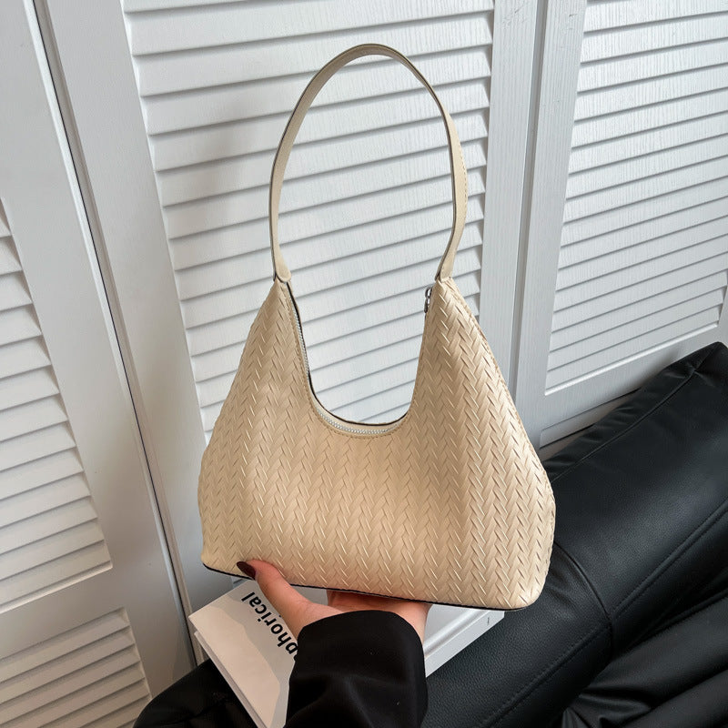 Texturierte Gewebte Schultertasche Brehn