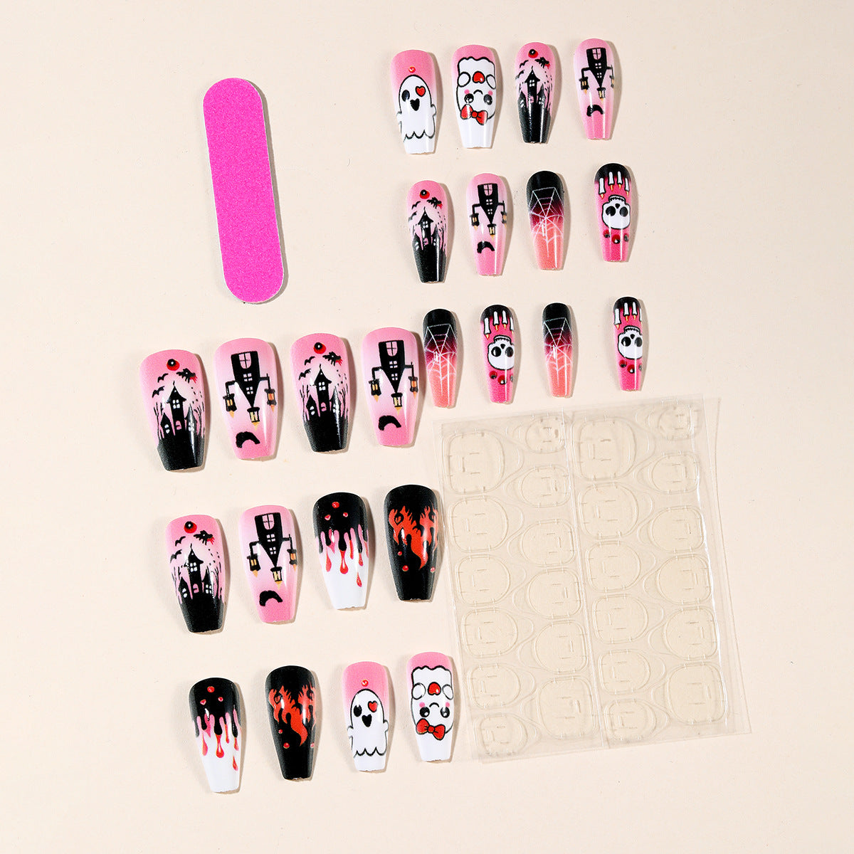 Halloween-Themen Künstlerische Acryl-Nagelkunst Verlängerungen Brehn