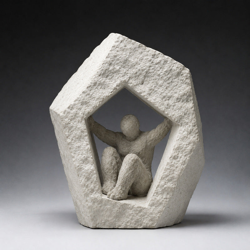 Abstrakte menschliche Stärke Skulptur