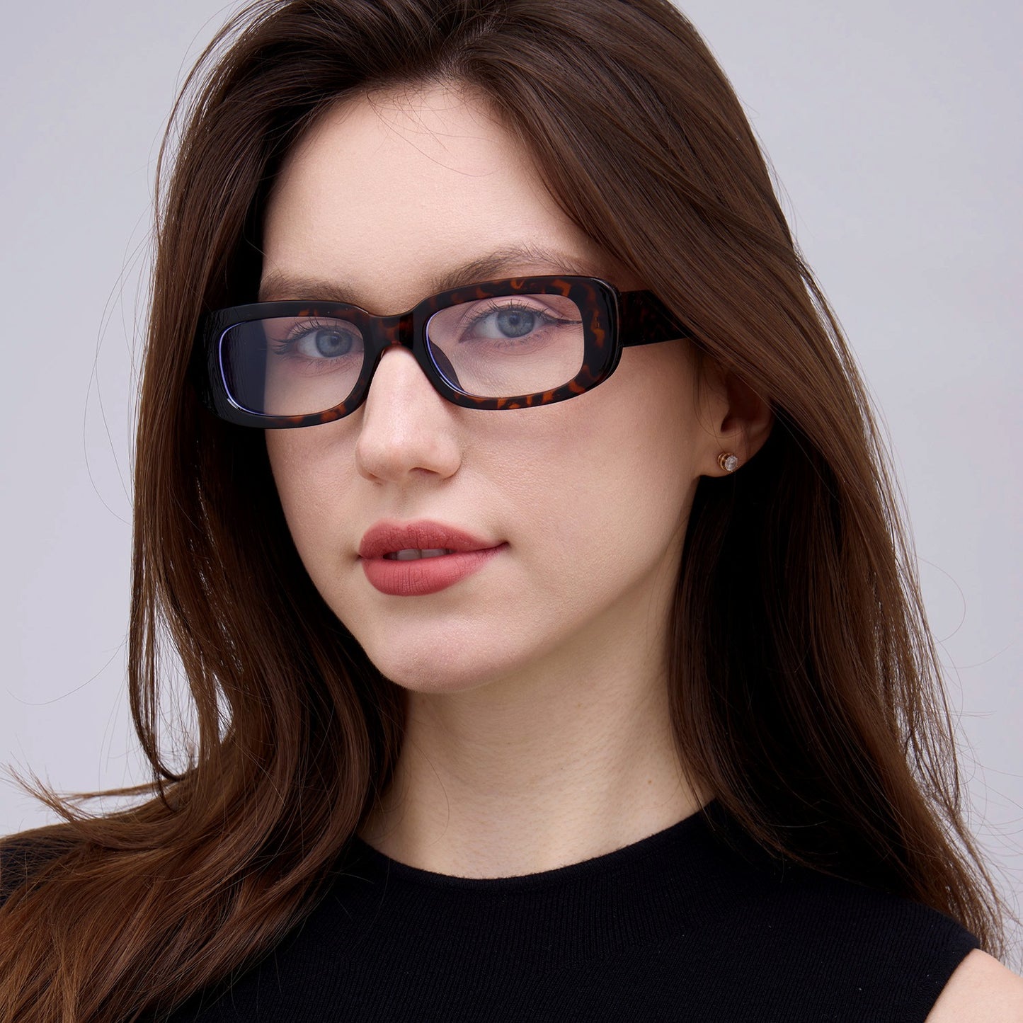 Damen quadratische Brille mit modernem Acetat-Rahmen Brehn