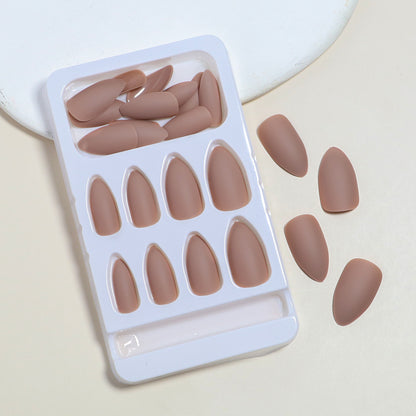 Matte Mandel-förmige Press-On Nagelspitzen Brehn