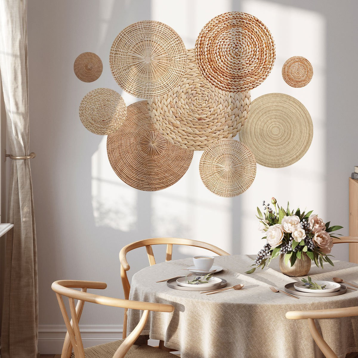 Elegante Wanddekoration Aus Naturmaterialien Brehn