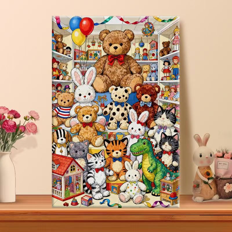 Verspielte Teddy-Bär-Wandkunst Brehn