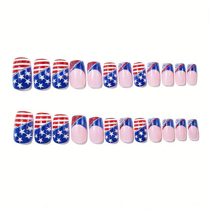 Patriotische Nagelkunst Designs Brehn
