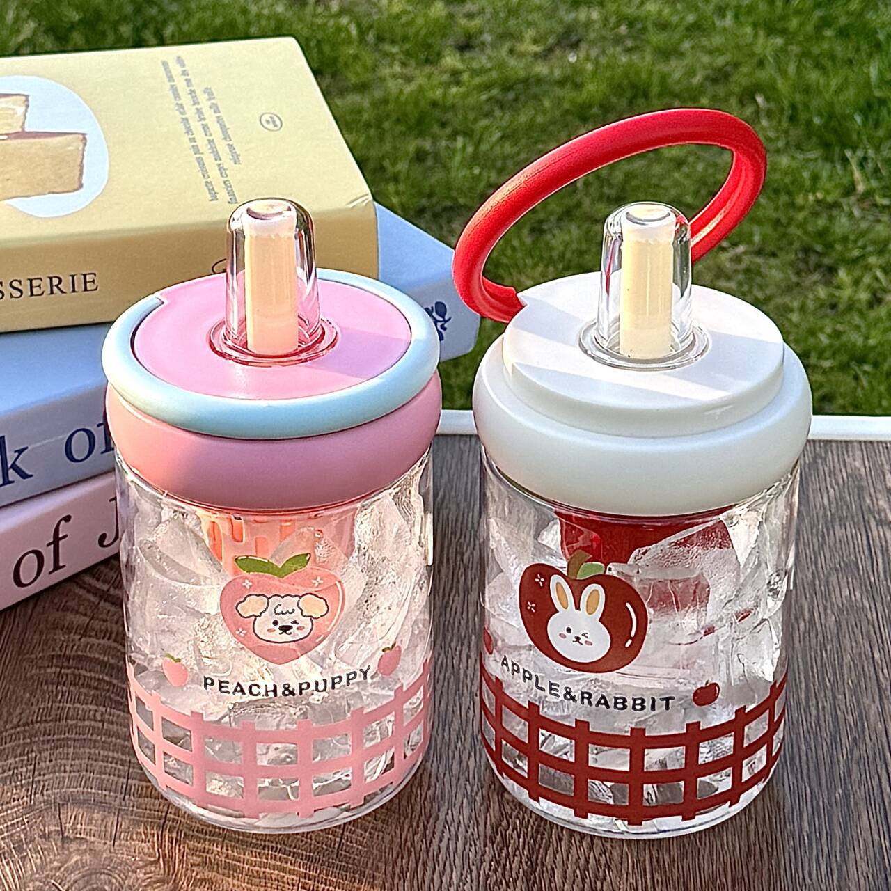 Damen Isolierte Trinkflasche mit innovativem Deckel und fröhlichem Design Brehn