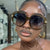 Damen oversized Sonnenbrille mit eleganter Rahmenstruktur und UV-Schutz Brehn