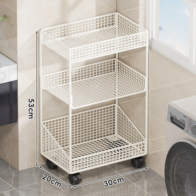 Kompakte dreistufige belüftete Metallgitter-Organizer-Regal für Arbeitsplatte und Schrank