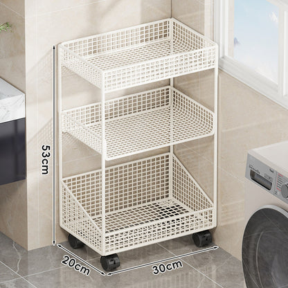 Kompakte dreistufige belüftete Metallgitter-Organizer-Regal für Arbeitsplatte und Schrank
