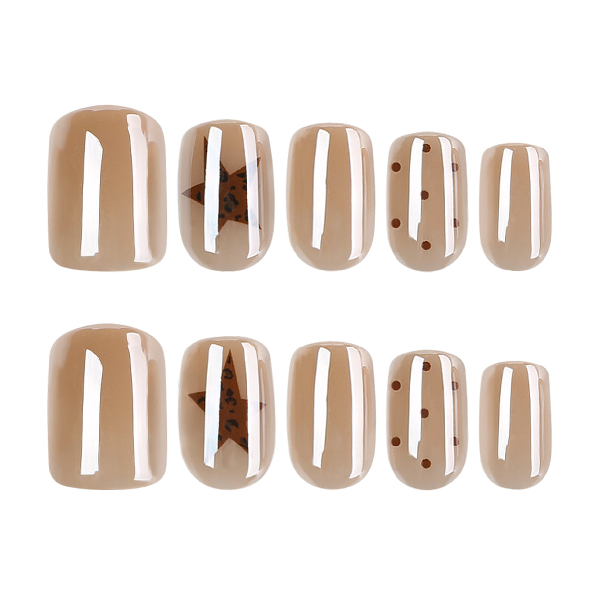 Kunstvolle Nagelkunst mit modernem Muster Brehn