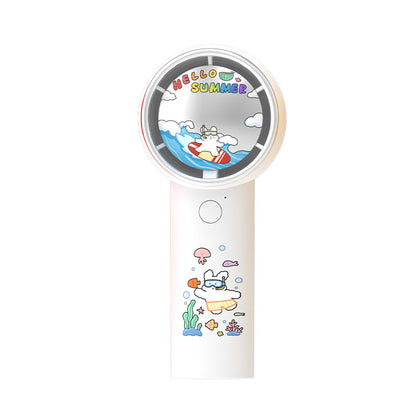 Unisex Tragbarer Handventilator mit süßem Katzenmotiv Brehn