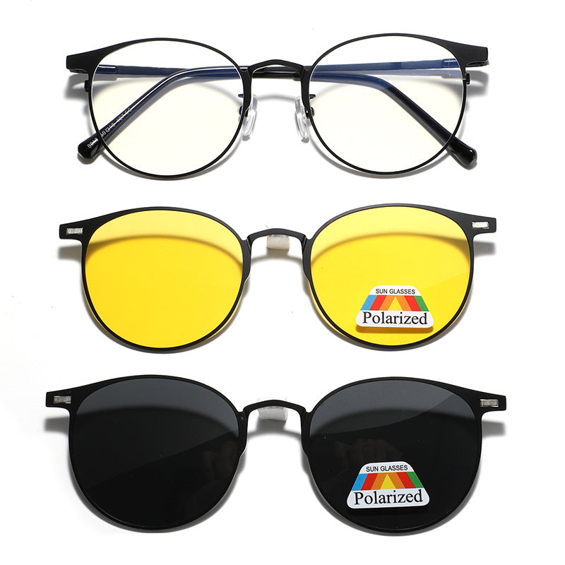 Damen modische Sonnenbrille mit wechselbaren Gläsern und polarisierter Technologie Brehn