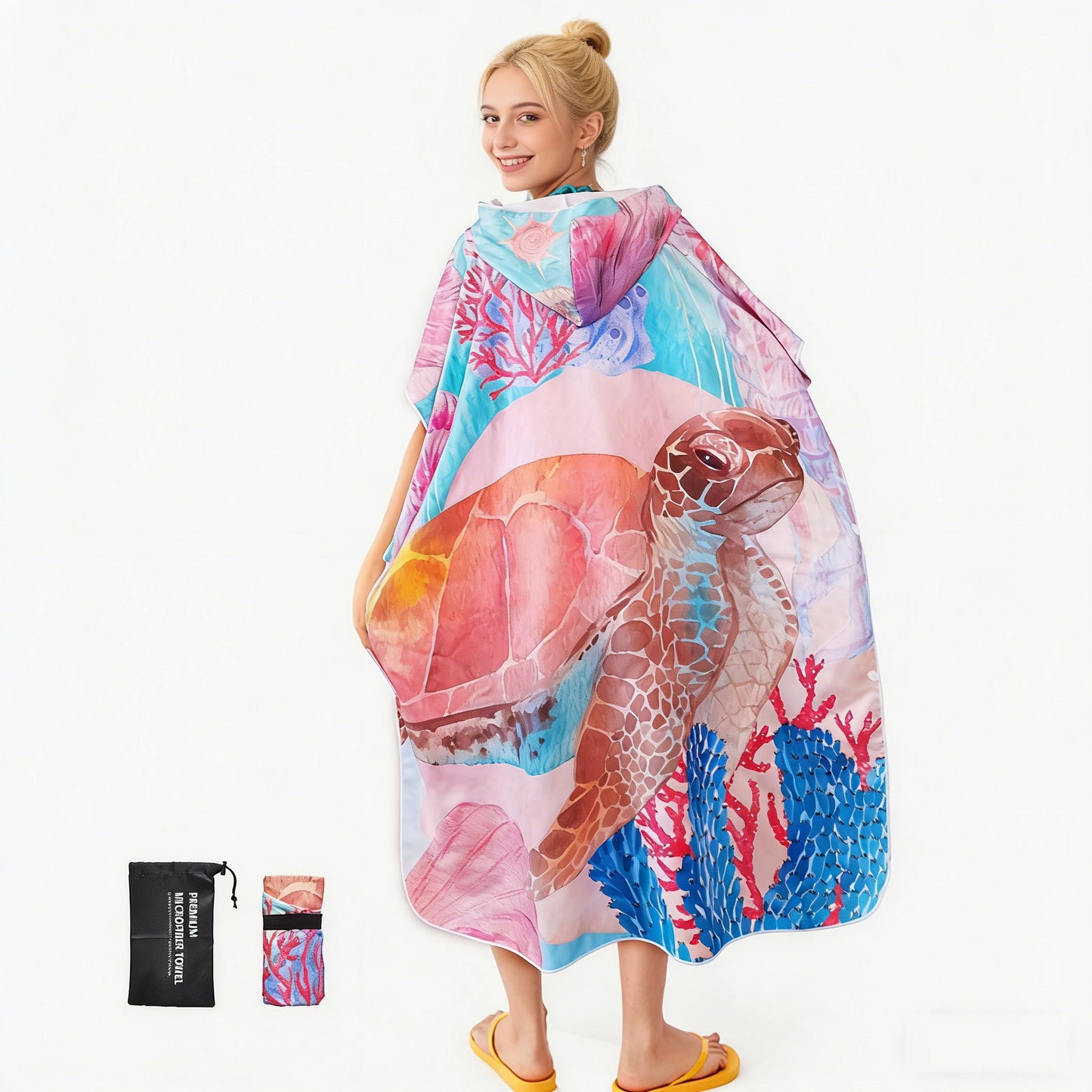 Strandkleid mit tropischem Druck Brehn