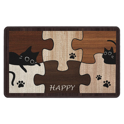 Dekorative Puzzle Katze Fußmatte