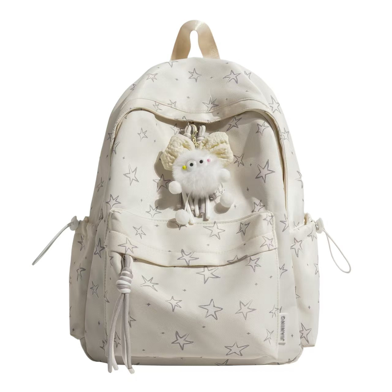 Stern-Muster-Plüsch-Rucksack Brehn