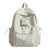 Stern-Muster-Plüsch-Rucksack Brehn