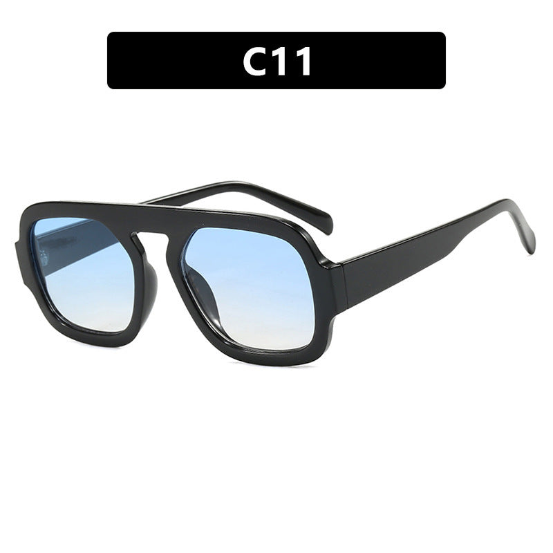 Damen moderne oversized Sonnenbrille im kantigen Design Brehn
