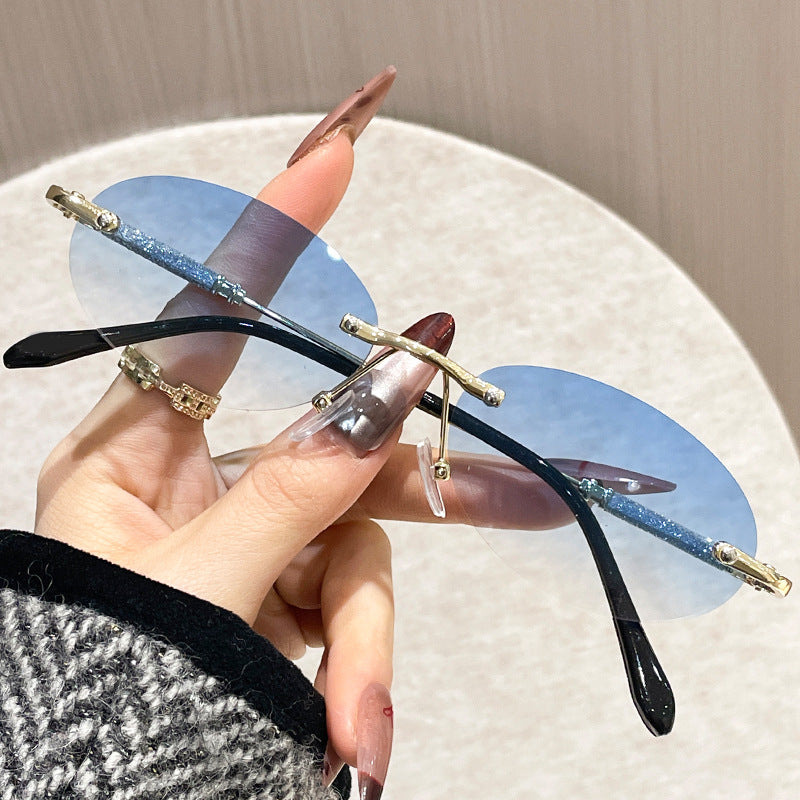 Damen extravagante modische Brille mit Glitzerelementen Brehn