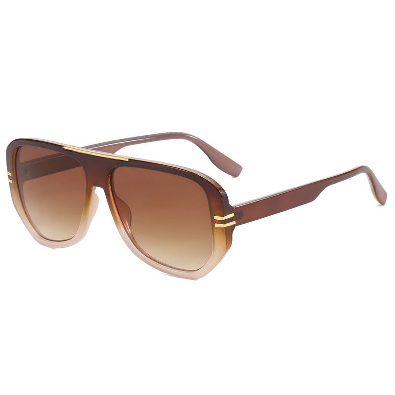 Damen Oversize-Sonnenbrille mit Designer-Rahmen Brehn