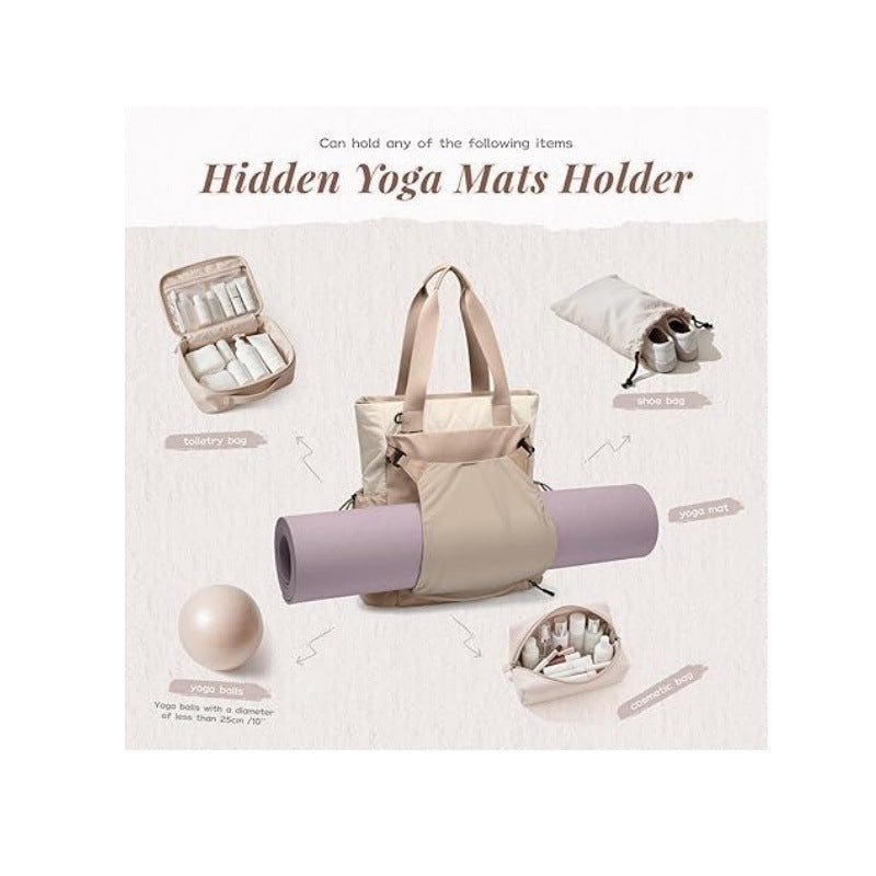 Yoga-Rucksack mit Praktischem Roll-Up Fach Brehn
