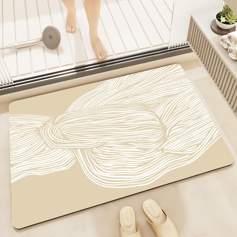 Abstrakte Moderne Badmatte Brehn