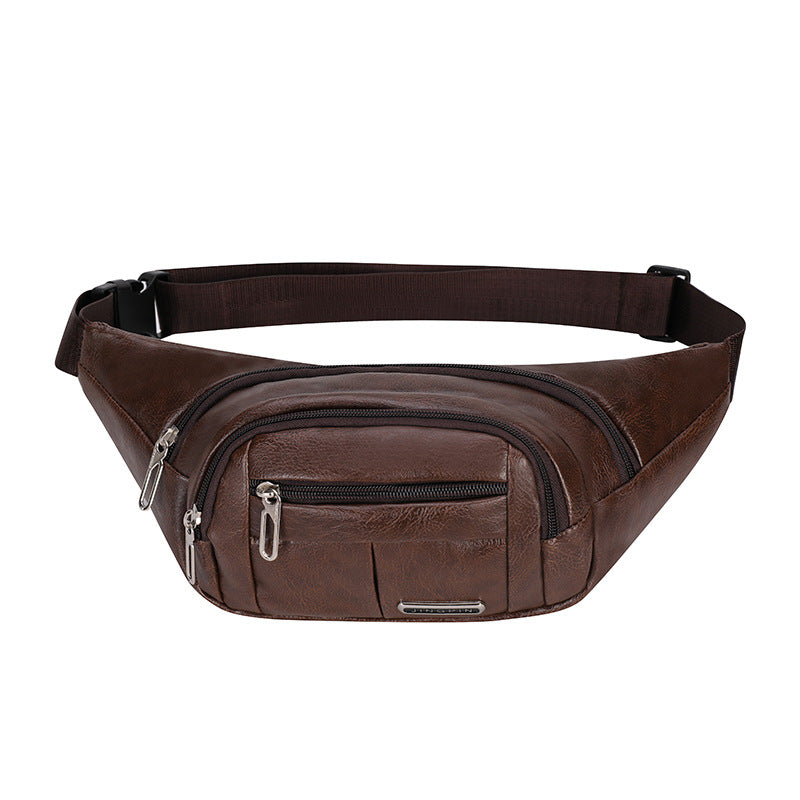 Lässige Leder Taille Tasche