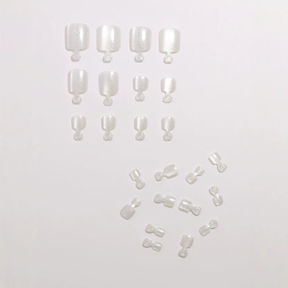 Premium Glitzerndes Pediküre Press-On Nagelset Brehn