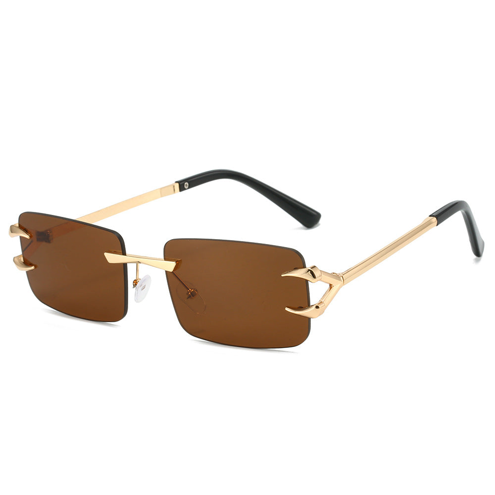 Damen futuristische Sonnenbrille mit innovativem Gestell und witterungsbeständigen Gläsern Brehn