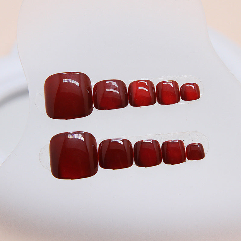 Premium Gel Finish Press-On Zehennagel Set Brehn