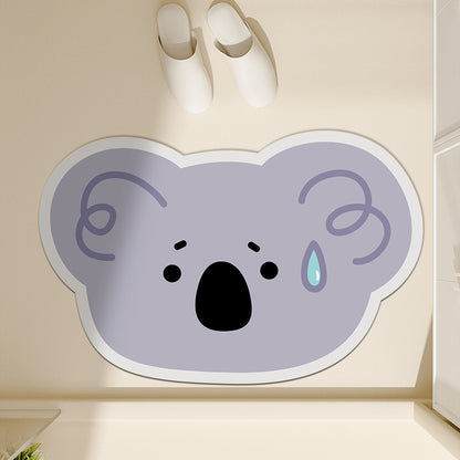 Süßer Koala-förmiger Bodenmatte