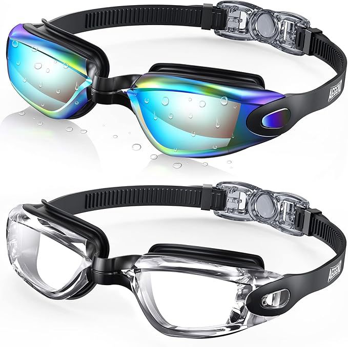 Schwimmbrille mit Verstellbarem Kopfband und Antibeschlag-Technologie Brehn