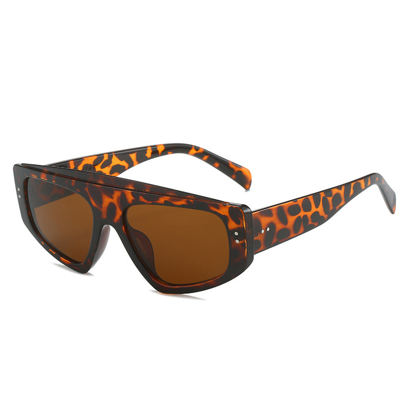Damen Übergroße Sonnenbrille im trendigen Animal-Print Design Brehn