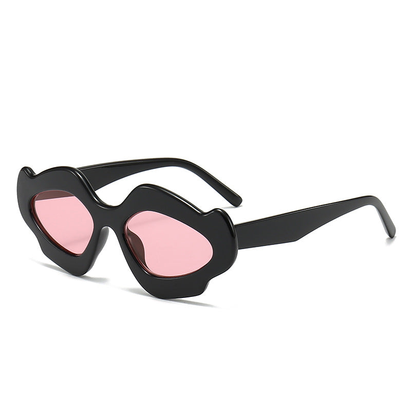 Damen modische Sonnenbrille mit einzigartigem Blütenrahmen Brehn
