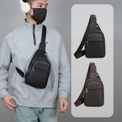 Premium Leder Sling Rucksack Brehn