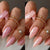 Glitzerndes mandelförmiges Press-On-Nagelset Brehn